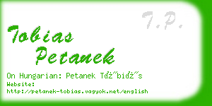 tobias petanek business card